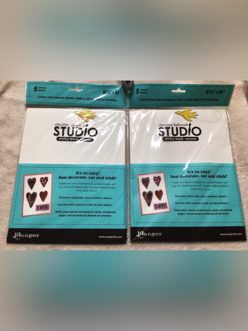 Studio Sticky-Back Canvas Sheets - White